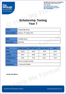 Mail Merge Example - For Tuition Providers - Data merges in from customised Excel spreadsheet